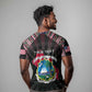 Personalized Liberia Roots T shirt African Pride in Fingerprint and Tribal Colors