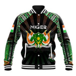 Personalized Niger Roots Baseball Jacket African Pride in Fingerprint and Tribal Colors