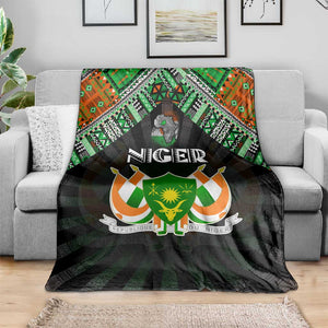 Niger Roots Blanket African Pride in Fingerprint and Tribal Colors