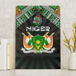 Niger Roots Canvas Wall Art African Pride in Fingerprint and Tribal Colors