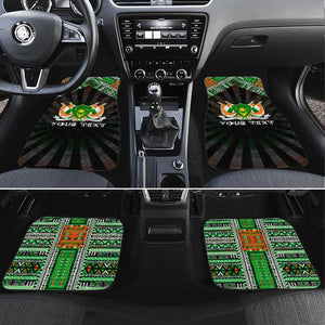 Niger Roots Car Mats African Pride in Fingerprint and Tribal Colors