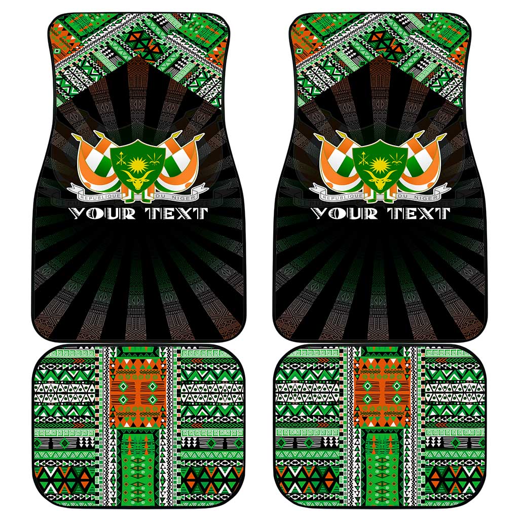 Niger Roots Car Mats African Pride in Fingerprint and Tribal Colors