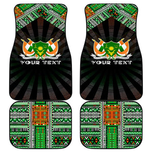 Niger Roots Car Mats African Pride in Fingerprint and Tribal Colors