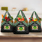 Niger Roots Grocery Bag African Pride in Fingerprint and Tribal Colors