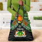 Niger Roots Grocery Bag African Pride in Fingerprint and Tribal Colors