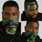 Niger Roots Neck Gaiter African Pride in Fingerprint and Tribal Colors DT02