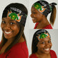 Niger Roots Neck Gaiter African Pride in Fingerprint and Tribal Colors DT02