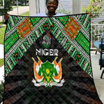 Niger Roots Quilt African Pride in Fingerprint and Tribal Colors