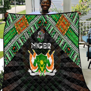 Niger Roots Quilt African Pride in Fingerprint and Tribal Colors