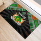 Niger Roots Rubber Doormat African Pride in Fingerprint and Tribal Colors