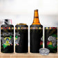 Sao Tome and Principe Roots 4 in 1 Can Cooler Tumbler African Pride in Fingerprint and Tribal Colors