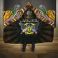 Sao Tome and Principe Roots Hooded Blanket African Pride in Fingerprint and Tribal Colors