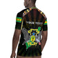 Personalized Sao Tome and Principe Roots Rugby Jersey African Pride in Fingerprint and Tribal Colors