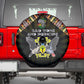 Sao Tome and Principe Roots Spare Tire Cover African Pride in Fingerprint and Tribal Colors