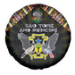 Sao Tome and Principe Roots Spare Tire Cover African Pride in Fingerprint and Tribal Colors