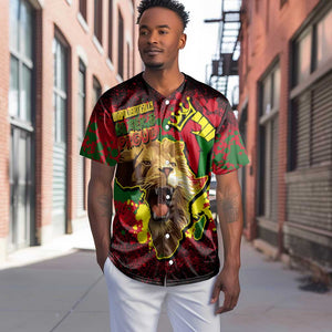 Unapologetically Black and Proud Baseball Jersey Africa Map with Lion