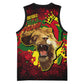 Unapologetically Black and Proud Basketball Jersey Africa Map with Lion DT02