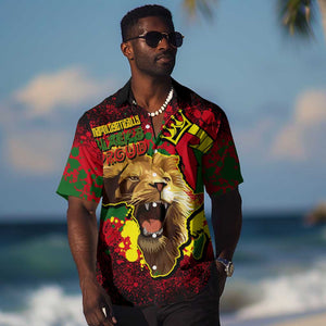 Unapologetically Black and Proud Hawaiian Shirt Africa Map with Lion