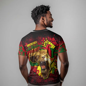 Unapologetically Black and Proud T shirt Africa Map with Lion