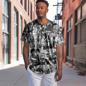 African Baseball Jersey Black Power Images