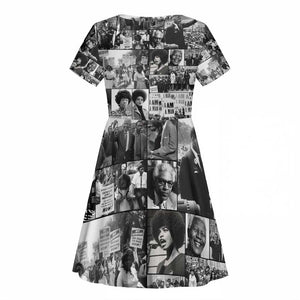 African Kid Short Sleeve Dress Black Power Images