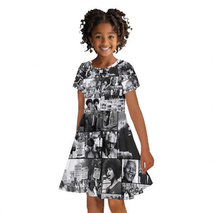 African Kid Short Sleeve Dress Black Power Images