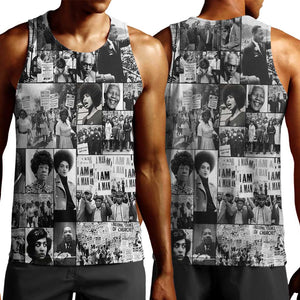 African Men Tank Top Black Power Images