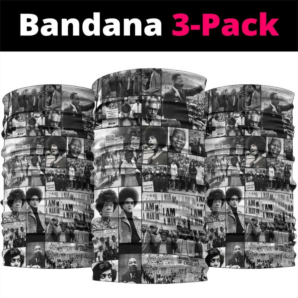 African Neck Gaiter Black Power Images DT02
