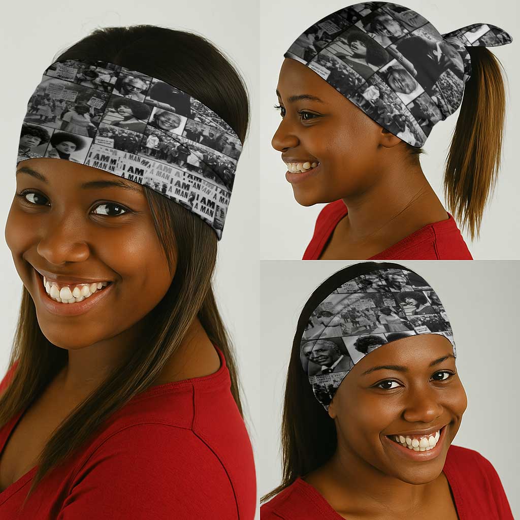 African Neck Gaiter Black Power Images DT02