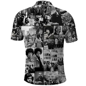 African Polo Shirt Black Power Images