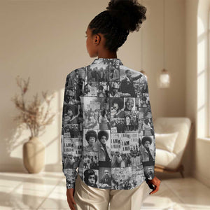 African Women Casual Shirt Black Power Images