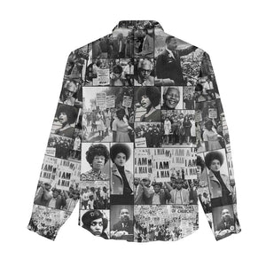 African Women Casual Shirt Black Power Images