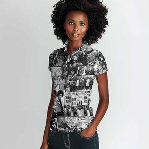 African Women Polo Shirt Black Power Images