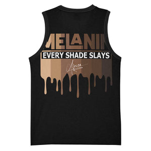 Every Shade Slays Melanin Basketball Jersey African Signature DT02