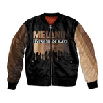Every Shade Slays Melanin Bomber Jacket African Signature