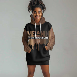 Every Shade Slays Melanin Hoodie Dress African Signature