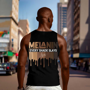 Every Shade Slays Melanin Men Tank Top African Signature