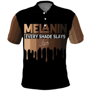 Every Shade Slays Melanin Polo Shirt African Signature