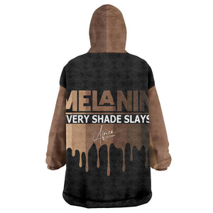 Every Shade Slays Melanin Wearable Blanket Hoodie African Signature