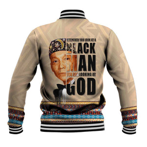 The Most Honorable Elijah Muhammad Baseball Jacket Black Man DT02