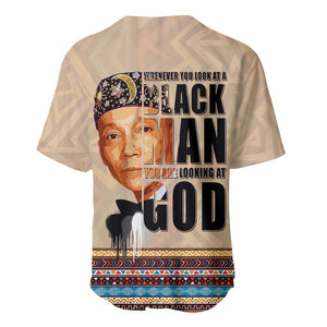 The Most Honorable Elijah Muhammad Baseball Jersey Black Man