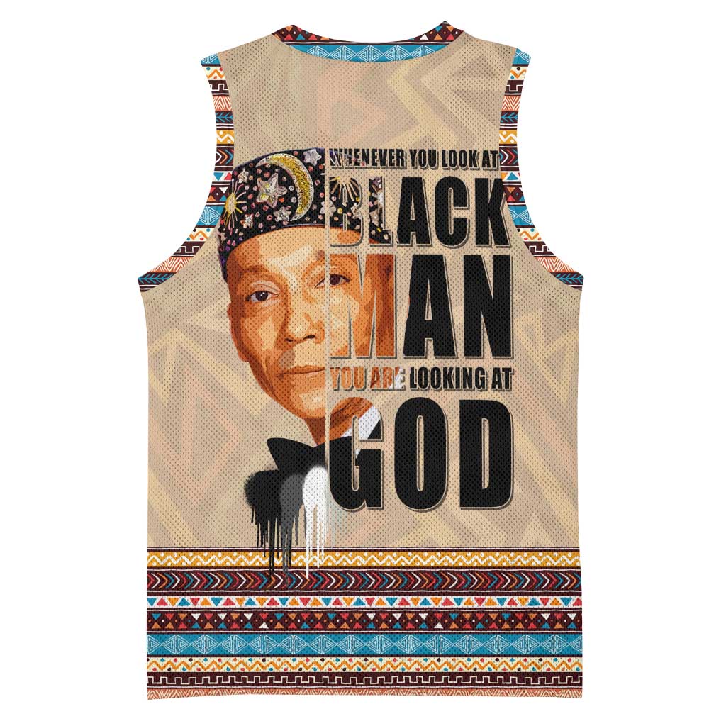 The Most Honorable Elijah Muhammad Basketball Jersey Black Man DT02