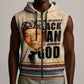 The Most Honorable Elijah Muhammad Sleeveless Zip Hoodie Black Man - African Pride