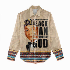 The Most Honorable Elijah Muhammad Women Casual Shirt Black Man