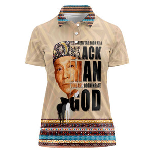 The Most Honorable Elijah Muhammad Women Polo Shirt Black Man