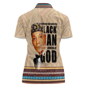 The Most Honorable Elijah Muhammad Women Polo Shirt Black Man