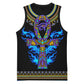 Egyptian Ankh Golden Blue Fire Basketball Jersey DT02