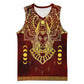Personalized Anubis Basketball Jersey Ancient Egyptian Pattern In Red DT02