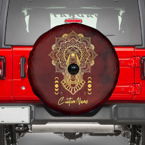 Personalized Anubis Spare Tire Cover Ancient Egyptian Pattern In Red