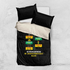 Never Apologize For Your Pride Bedding Set African Black History